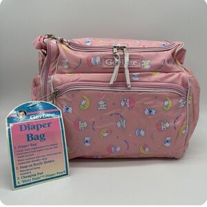 VINTAGE Gerber Pink Diaper Bag NWT
